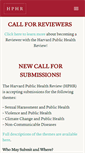 Mobile Screenshot of harvardpublichealthreview.org